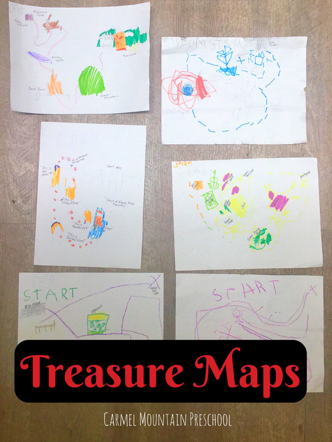 Carmel Mountain Preschool Treasure Maps