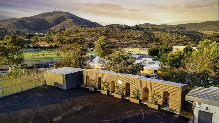 orchard offices at sunset