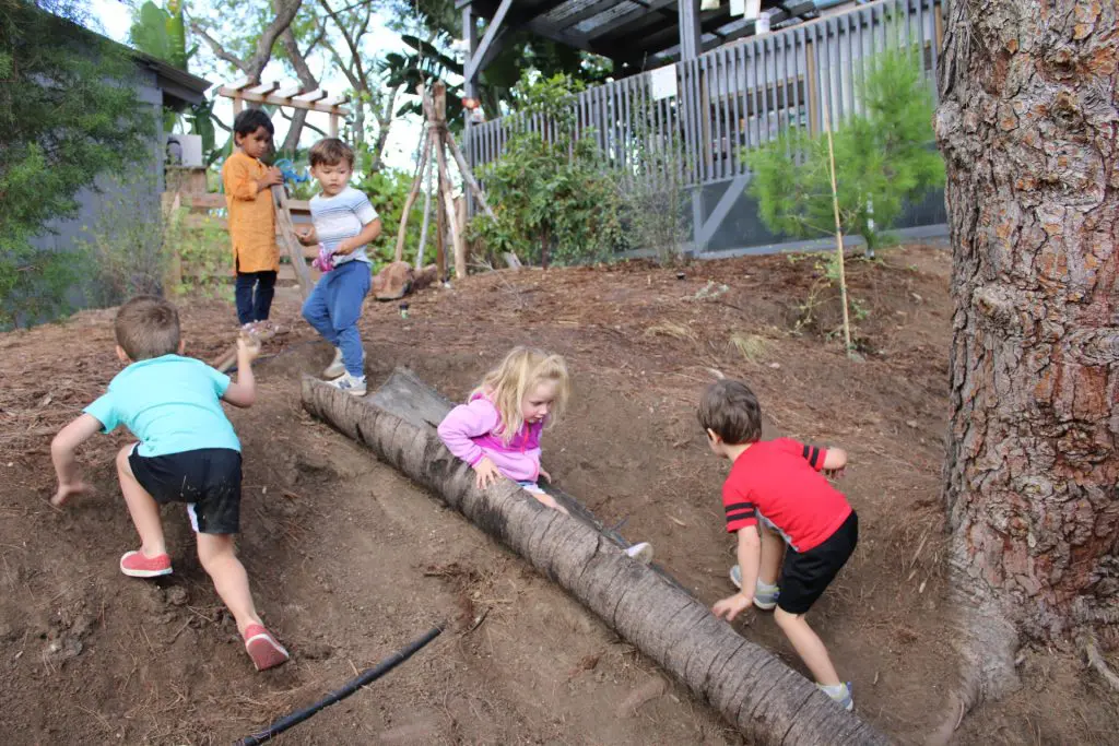 Fall sensory play at preschool
