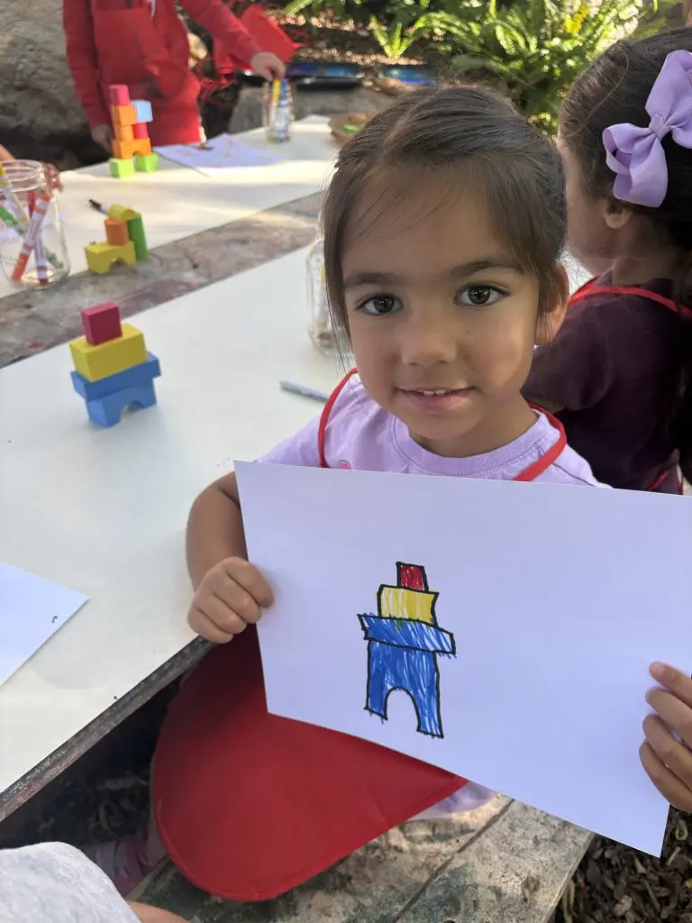 drawing shapes at preschool
