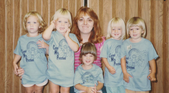 One of our first preschool classes at Carmel Mountain Preschool. in 1983.