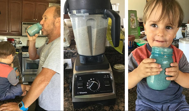 healthy banana split cacao smoothie for preschoolers toddlers