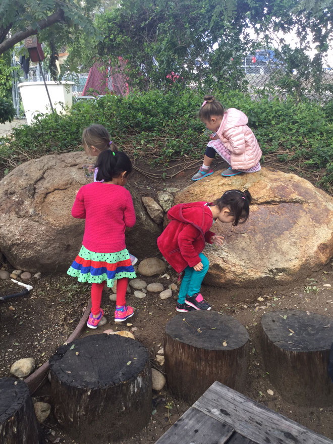 Carmel Mountain Preschool Habitats Clay nature imagination create sculpt discovery