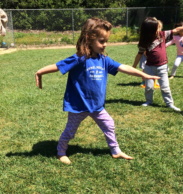 Carmel Mountain Preschool Family Yoga benefits children healthy lifestyle easy pose techniques