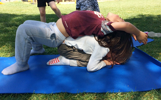 Carmel Mountain Preschool Family Yoga benefits children healthy lifestyle easy pose techniques
