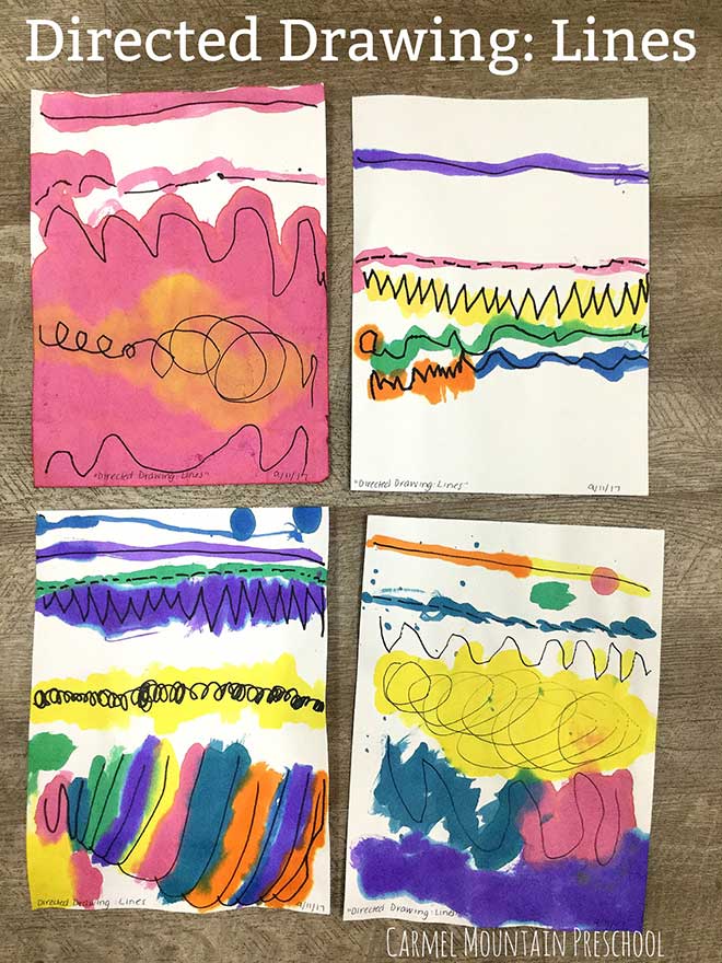 Directed Drawing: Lines - Carmel Mountain Preschool