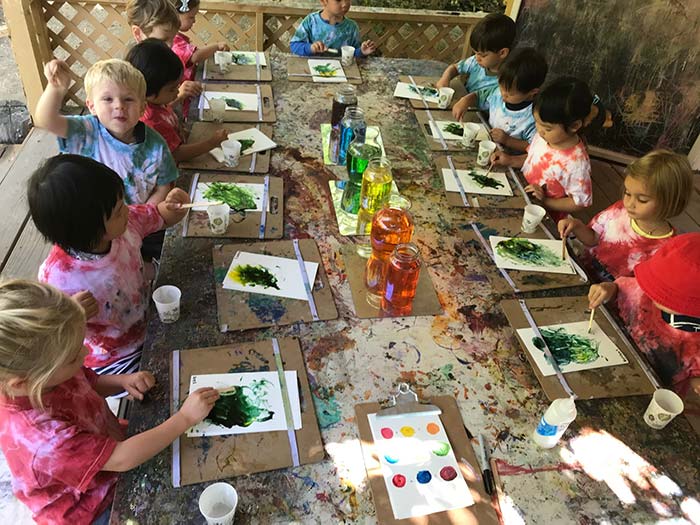 art class at our daycare center