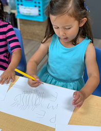 roly poly art at preschool