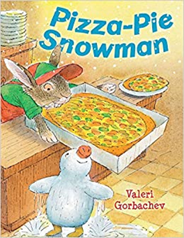pizza pie snowman