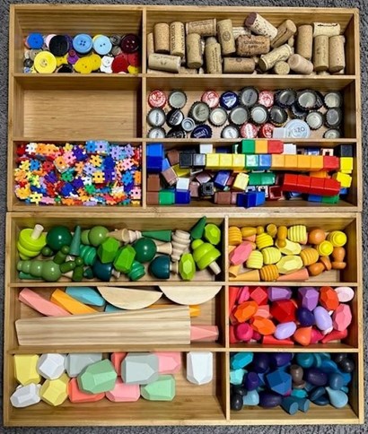 colorful cabinet at preschool
