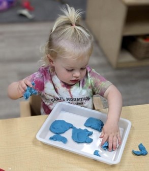 playdough shapes at preschool