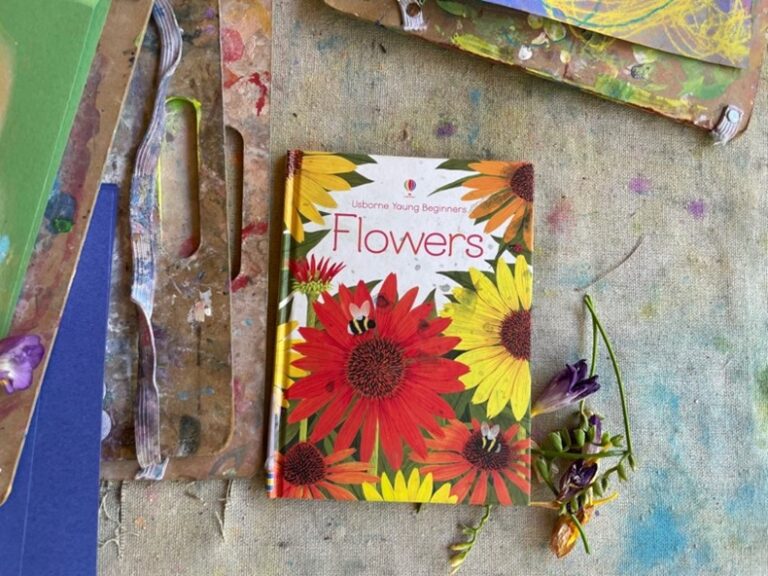 flowers book by Usborne