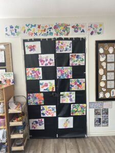 colorful documentation at preschool