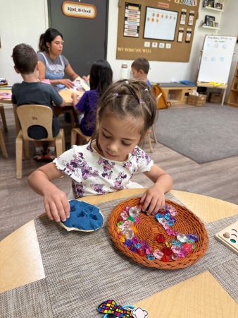 Fine motor activities at preschool